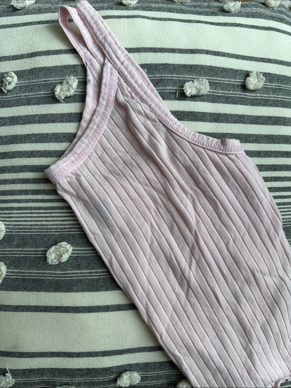 Old Navy Light Pink Ribbed Tank Top